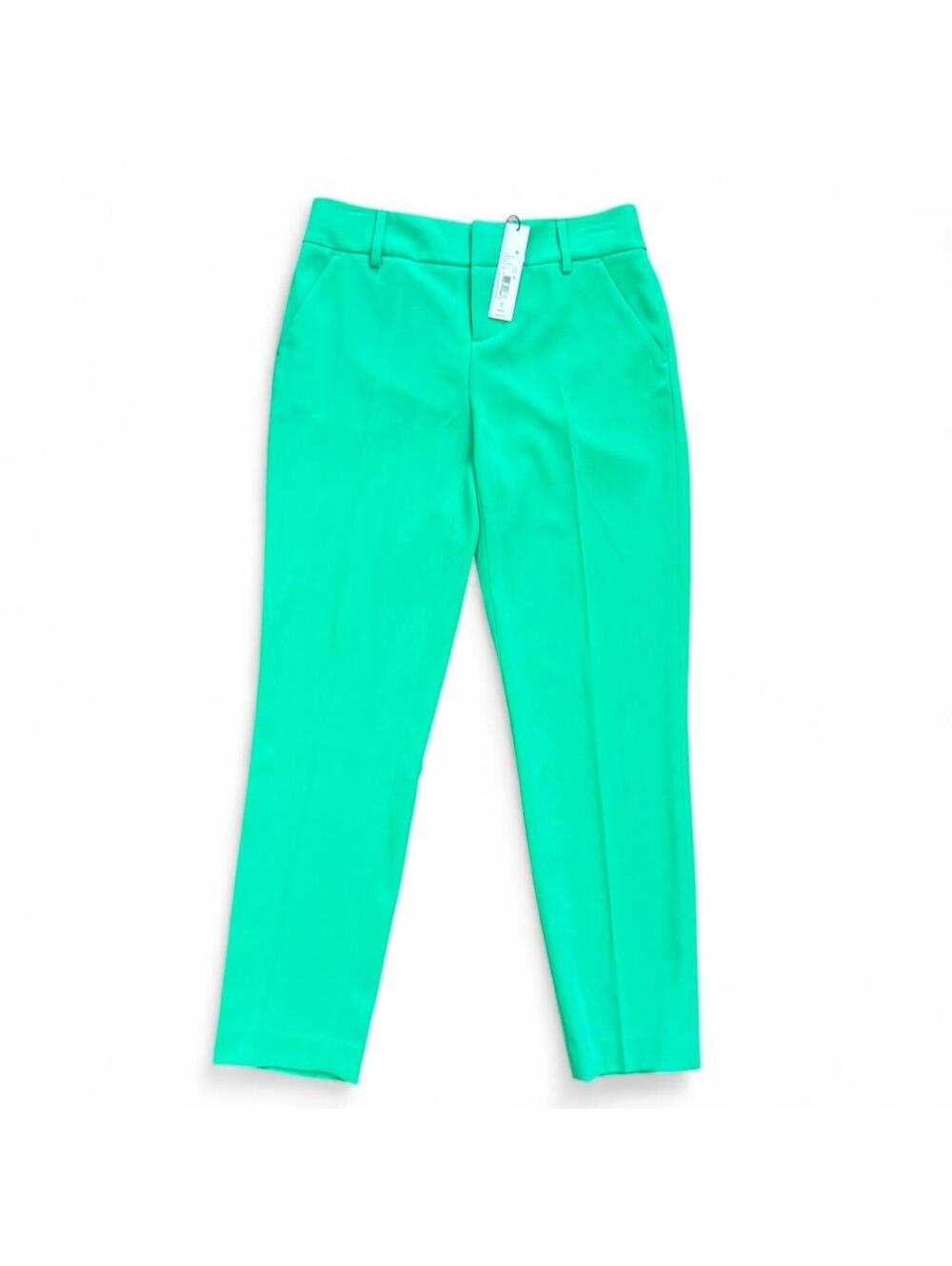 NWT Alice + Olivia Mint Kelly Green Ankle Trousers Size 0